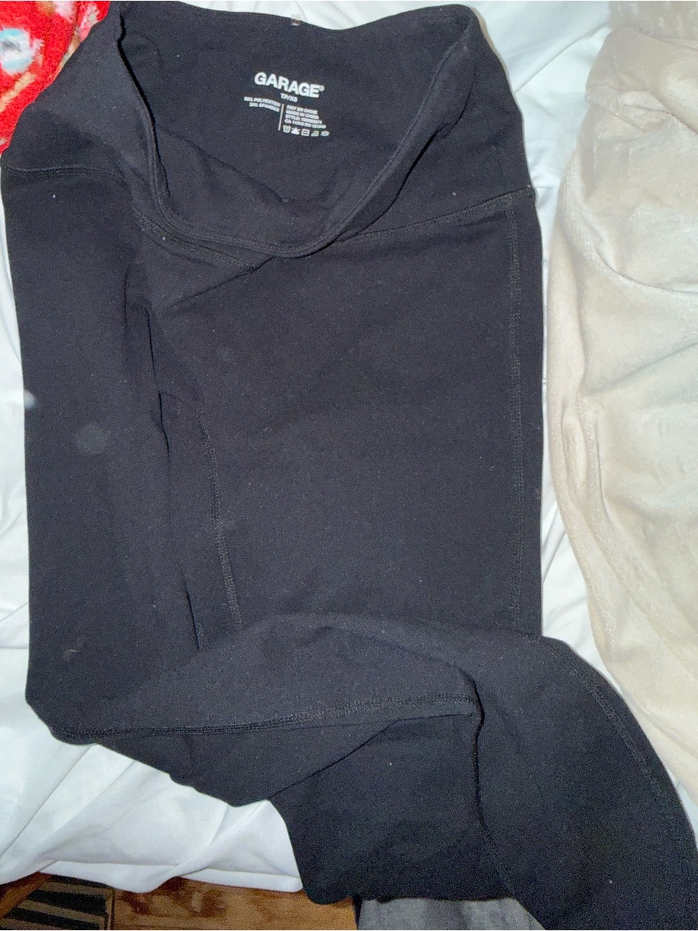 Garage Black Seam-Detail Leggings